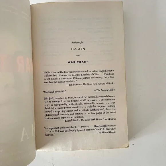 Novel "War Trash" by HA Jin- Softcover - Picture 9 of 13